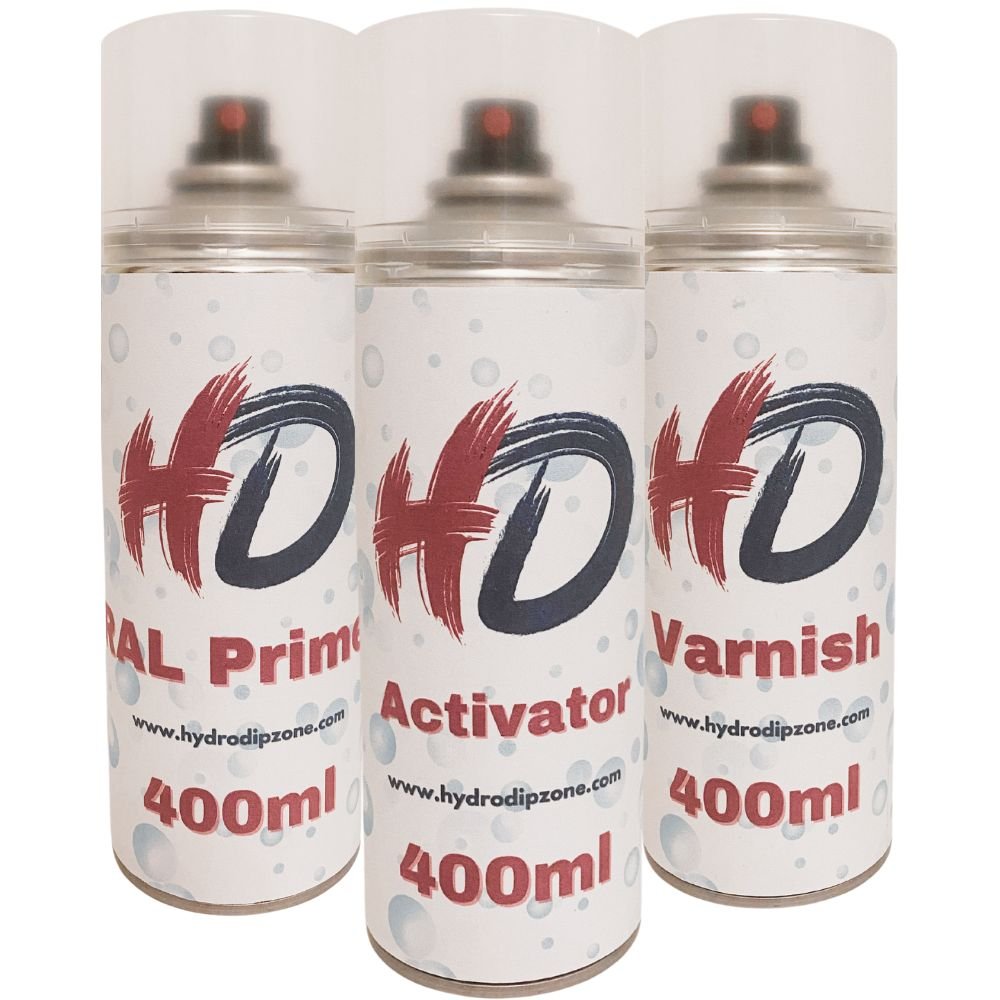 Alles-Was-Sie-Brauchen - 3er-Pack - Aktivator, Grundierung, Lack, je 400 ml